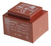 44093 Myrra 12V ac 2 Output Through Hole PCB Transformer, 1.5VA