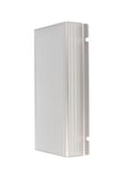 1455jf1601 Hammond 1455F Series Clear Anodised Aluminium Enclosure, IP54, Flanged, Clear Lid, 160 x 78 x 28mm