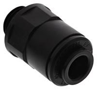 pm010611e John Guest PM Series Straight Threaded Adaptor, G 1/8 Male to Push In 6 mm, Threaded-to-Tube Connection Style