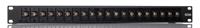 252-2983 BNC 20 Port Loaded Rack Patch Panel, 1U Rack Height