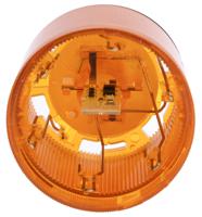 84330055 Werma 843 Series Amber Steady Effect Beacon Unit, 24 V dc, LED Bulb, AC, DC, IP54