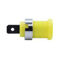 bu-31610-4 Mueller Electric Yellow Plug Banana Connectors, 4 mm Connector, Solder Lug Termination, 35A, 1kV, Nickel Plating