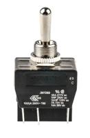 c3972bbaaa Arcolectric (Bulgin) Ltd Toggle Switch, Panel Mount, (On)-Off-(On), DPDT, Tab Terminal