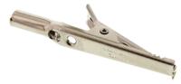 930120000 Hirschmann Test & Measurement Crocodile Clip 4 mm Connection, Nickel-Plated Steel Contact, 4A