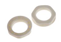 822-9814 RS PRO White Nylon 66 Cable Gland Locknut, M20 Thread, IP68