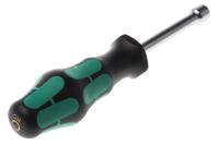 05029505001 Wera Hexagon Nut Driver, 3/8 in Tip, 80 mm Blade, 192 mm Overall