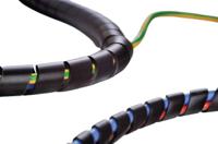 161-44150-sbpav06 HellermannTyton Spiral Wrap, I.D 6mm, 40mm PA 6 nylon SBPAV0 Series