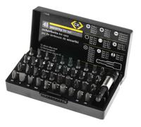 t4508 CK Driver Bit Set 41 Pieces, Clutch, Phillips, Slotted, Spanner, Spline Drive, Torq Set, Torx, Tri-Wing