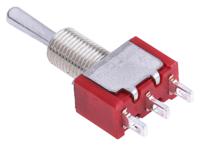 734-7123 RS PRO Toggle Switch, Panel Mount, On-Off-On, SPDT, Solder Terminal
