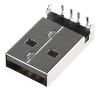 48037-0001 Molex Right Angle, Through Hole, Plug- Single Port Type A 2.0 USB Connector