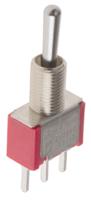 734-7141 RS PRO Toggle Switch, PCB Mount, (On)-Off-(On), SPDT, Through Hole Terminal