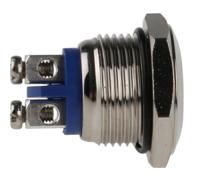 r16ffnstag EOZ Push Button Switch, Momentary, Panel Mount, 16.2mm Cutout, SPST, 48 V dc, 250V ac, IP65