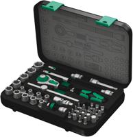 05003533001 Wera 42-Piece Metric 1/4 in Standard Socket/Bit Set with Ratchet, 6 point; Hex Bit; Phillips Bit; Pozidriv Bit; Slotted