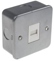 668-3682 RS PRO White Telephone Socket 2-way