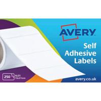 al01 Avery White Adhesive High Visibility Label Sheet, Pack of 250EA