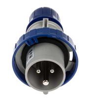 2181633 Scame IP66, IP67 Blue Cable Mount 2P + E Industrial Power Plug, Rated At 16A, 230 V