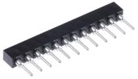 831-87-012-10-001101 12 Way Preci-Dip Straight Through Hole 2mm SIL Socket, Solder, 3A 100 V ac, 150 V dc
