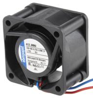 412jhhu ebm-papst 400 Series Axial Fan, 12 V dc, DC Operation, 24m³/h, 3.3W, IP54, 40 x 40 x 25mm