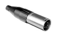 ac5m Amphenol Industrial Cable Mount XLR Connector, Male, IP40, 133 V, 5 Way, Silver Plating