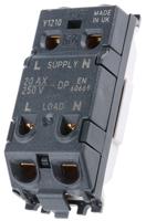 k4896n-whi MK Electric 1 Way White Rocker Switch Grid Module 20A, Grid Plus Series