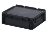 esded43-12hg Anti-static, Conductive, Dissipative PP ESD-Safe Box 400mm (L) 135mm (H)