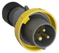 2cma101071r1000-216ep4w Amphenol Industrial, Easy & Safe IP67 Yellow Cable Mount 2P + E Industrial Power Plug, Rated At 16A, 110 V