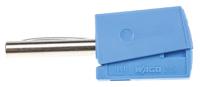 215-711 WAGO Blue Male Banana Plug, 4 mm Connector, Cage Clamp Termination, 20A, 42V, Nickel Plating