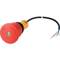 185163-c22-pvt45p-mpi-k02-p65 Eaton 185163 Series Turn to Release Emergency Stop Push Button, 45mm Cutout, 2NC, IP65, IP66, IP67, IP69K