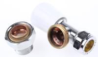 784-5649 RS PRO Brass 15 mm Male to 1/2 in Male Manual Radiator Valve