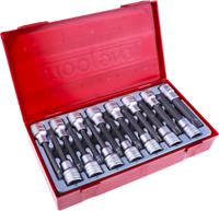 tttxh15 Teng Tools 15-Piece Metric 1/2 in Bit Socket Set , Hex Bit; Torx Bit