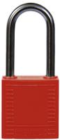 813594 Brady LOTO-6 Key Weatherproof Nylon Padlock, 6.35mm Shackle, 38.10mm Body