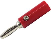208-0264 RS PRO Red Male Banana Plug, 4 mm Connector, 24A, 30V, Nickel Plating