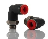 c02470618 Norgren PNEUFIT Series Elbow Threaded-toTube Adaptor, Push In 6 mm to G 1/8 Male, Threaded-to-Tube Connection Style