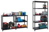 909-7022 RS PRO Black 5 Shelf Shelving Unit, 1840mm x 900mm, 400mm, 50kg Load