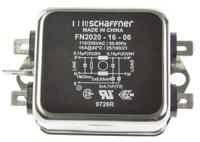 fn2020-16-06 Schaffner, FN2020 16A 250 V ac/dc 400Hz, Chassis Mount EMI Filter, Fast-On, Single Phase