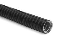 166-30701 HellermannTyton Flexible Conduit, 12mm Nominal Diameter, Galvanised Steel, Black