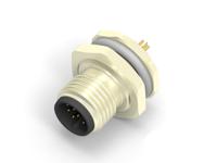 t4130012121-000 TE Connectivity Circular Connector, 12 Contacts, Rear, M12 Connector, Plug, Male, IP67, M12 Series