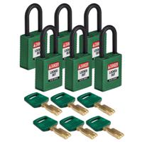 150334 Brady LOTO-101 Key Weatherproof Nylon, Plastic Padlock, 6.35mm Shackle, 38.00mm Body