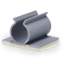 kku-2a4-rt Essentra Grey PVC U-shaped clamp, 3.2mm Max. Bundle