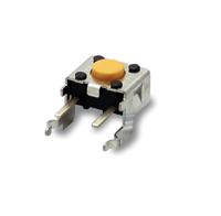 b3f-3100 Omron Ivory Plunger Tactile Switch, SPST 1.2 VA 6mm Through Hole