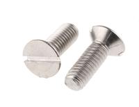 527-189 RS PRO Slot M4 Countersunk A2 304 Stainless Steel Machine Screws DIN 963 x 12.0mm