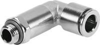 npqh-ll-g18-q8-p10 Festo NPQH Series Elbow Threaded Adaptor, G 1/8 Male to Push In 8 mm, Threaded-to-Tube Connection Style, 578265