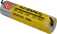 221-1621 RS PRO Lithium Thionyl Chloride 3.6V, DD Battery