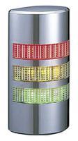 we-302fb-ryg Patlite WE Series Clear Buzzer Signal Tower, 3 Lights, 24 V ac/dc, Wall Mount