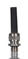 a100852 SES Sterling A1 Series Metallic Nickel Plated Brass Cable Gland, M8 Thread, 3.8mm min., 4.8mm max., IP68
