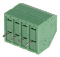 1984989 Phoenix Contact PTSA 1.5/ 4-3.5-F Series PCB Terminal Block, 3.5mm Pitch, Through Hole Mount, 1-Row, Solder Termination