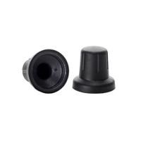 307tpn170-006-black Sifam 17mm Black Potentiometer Knob for 6mm Shaft Splined, 3/07/TPN170 006 BLACK