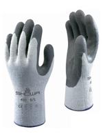 sho451 Showa SHO451 Grey Polyester Cotton Fibre Glove, Size 7, Latex Coating