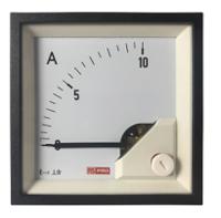 186-2438 RS PRO Analogue Panel Ammeter 10 (Input)A AC, 68mm x 68mm, 1 % Moving Iron