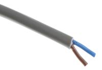 491-790 RS PRO 3182Y 0.75 mm² 2 Core Power Cable, H05VV-F, Grey PVC, 100m